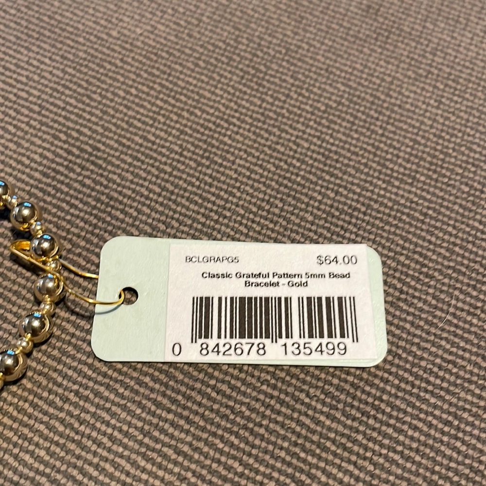 NWT Enewton Classic Grateful Pattern 5mm Bead Bracelet - Picture 4 of 4
